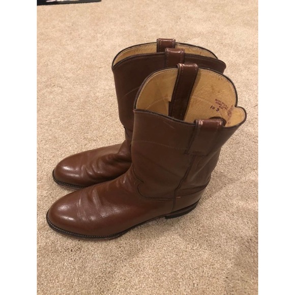 Justin leather boots size 10 men - Picture 2 of 9